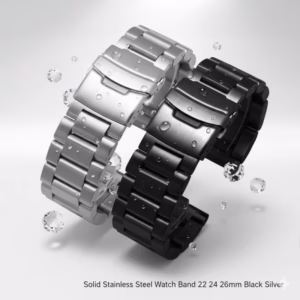 Replacement Thickened Stainless Steel Strap 22 24 26mm Black Silver Solid Metal Watch Band Wristband$38.49$39.68Free shipping