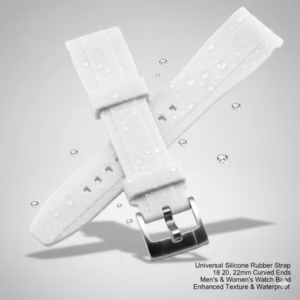 Replacement Silicone Rubber Strap 18 20 22mm Universal Curved Ends with Steel Pin Buckle for Men Women Watch Band$28.01$28.88Free shipping