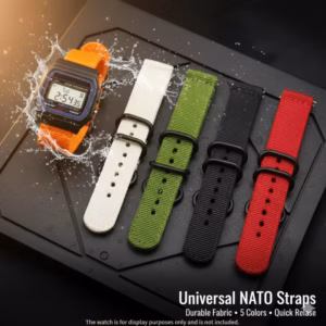 Replacement 18mm Nylon Strap for Casio F84 F91 F91W F94 F105 Small Square Electronic Watch Band$28.19$29.06Free shipping