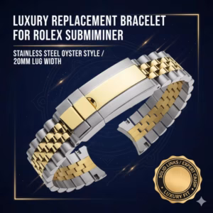 Replacement Stainless Steel Oyster Five Bead Bracelet for Rolex Submariner 20mm Solid Watch Band$46.57$48.01Free shipping