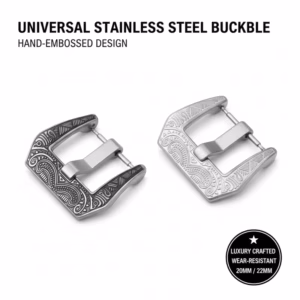 Replacement Universal Stainless Steel Buckle Embossed Wear-Resistant for Silicone Leather Watch Band Personalized Accessory$25.30$26.08Free shipping