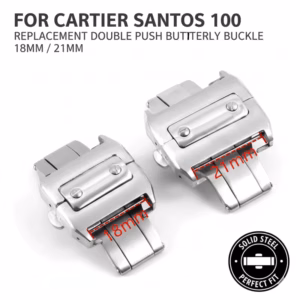Replacement Matte Double Push Butterfly Buckle for Cartier Santos 100 18mm 21mm Folding Buckle Watch Accessories$27.78$28.64Free shipping