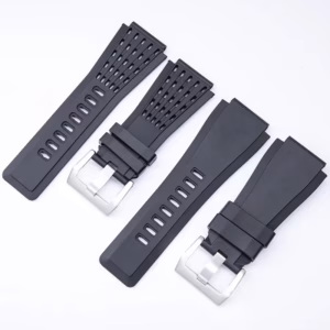 Replacement PU Silicone Sweatproof Strap for Bell & Ross BR01 34*24mm Black Men's Watch Band Accessories Waterproof$34.16$35.22Free shipping