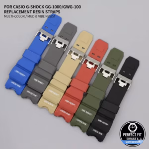 Replacement Silicone Strap for Casio G-Shock GG-1000 GWG-100 GSG Mudmaster Black Green Watch Band Durable Solid Various colors$21.76$22.43Free shipping