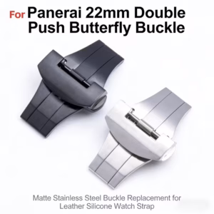 Replacement Matte Stainless Steel Buckle for Panerai 20/22mm Double Push Butterfly Buckle Leather Silicone Watch Strap$24.45$25.21Free shipping