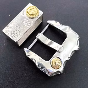 Handmade Takahashi Style Genuine Leather Watch Buckle & Strap Loops – 20/22/24mm Personality Pin Buckle Watch Band Accessories$43.33$44.67Free shipping