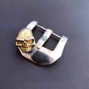 Handmade Solid Copper Skull Watch Buckle 18 20 22 24 26mm Pin Buckle For Leather Straps & Smart Watches Classic retro$47.57$49.04Free shipping