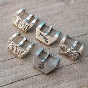L Stainless Steel Skull Carved Watch Buckle 20/22/24mm Pin Buckle Replacement for Panerai Watch Straps$35.67$36.77Free shipping