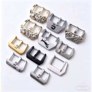 L Stainless Steel Engraved Silver Watch Buckle 20/22/24/26mm Pin Buckle Replacement for Panerai Men's Leather Straps$29.08$29.98Free shipping