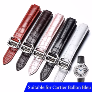 Premium Genuine Cowhide Bamboo Pattern Watch Strap Compatible with Cartier Ballon Bleu Fashion Replacement Band for Men & Women$23.80Free shipping
