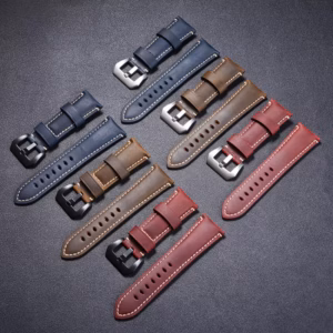 ‑26mm Premium Crazy Horse Genuine Leather Watch Strap Rugged Sports Replacement Band for Panerai Men's Wrist Watch Accessories$23.63Free shipping
