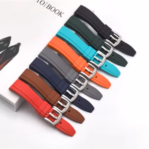 Minimalist Striped FKM Fluororubber Quick Release Watch Strap Universal Band for Huawei Apple Smart Watch Accessories$37.97Free shipping