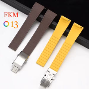 Fluoro Rubber Watch Band FKM Tropic Strap 18/19/20/21/22mm Folding Buckle Quick Release Cut to Size Durable Bracelet for Men Wom$38.50Free shipping