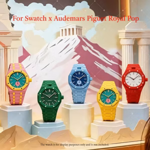 Swatch x Audemars Piguet Royal Pop Bioceramic 表壳 表带 转换口袋到手表的陶瓷改装套件