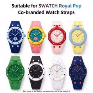-in-1 Hard PC Protective Case & Silicone Strap for Swatch X AP RoyalPop Pocket Watch Modification Wristwatch Conversion Parts$38.53Free shipping