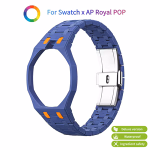 Premium Luxury Mod Kit Swatch x AP Royal POP Ceramic Biomaterials Case Strap Convert Pocket To Daily Wristwatch Accessories$76.73Free shipping