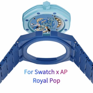 Custom Bioceramic Case Strap Protector Kit for Swatch x AP Royal Pop, Luxury Royal Oak Pocket Watch Modification Accessories$61.07Free shipping